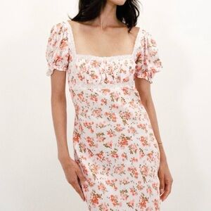 Floral Puff Sleeve Dress